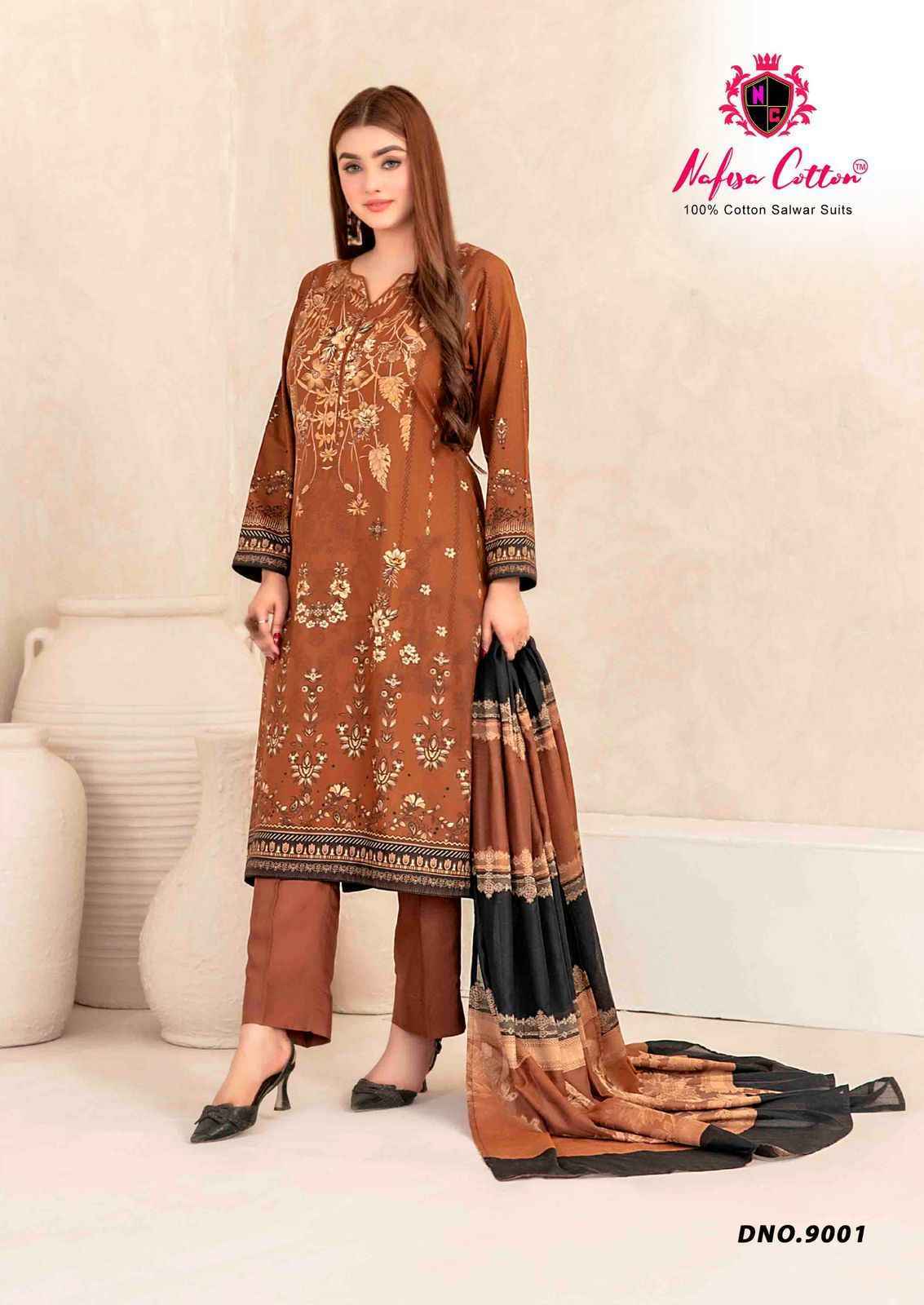 Nafisa Mahera Vol 9 Cotton Pakistani Suits ( 6 pcs Catalogue )