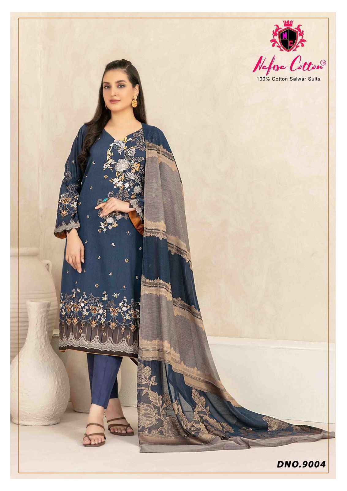 Nafisa Mahera Vol 9 Cotton Pakistani Suits ( 6 pcs Catalogue )