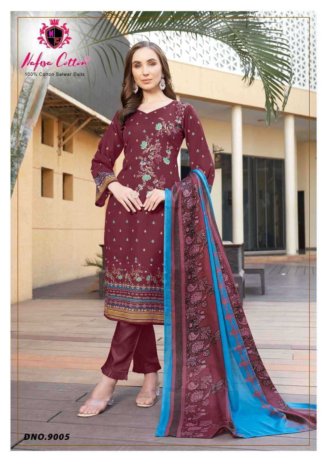 Nafisa Mahera Vol 9 Cotton Pakistani Suits ( 6 pcs Catalogue )