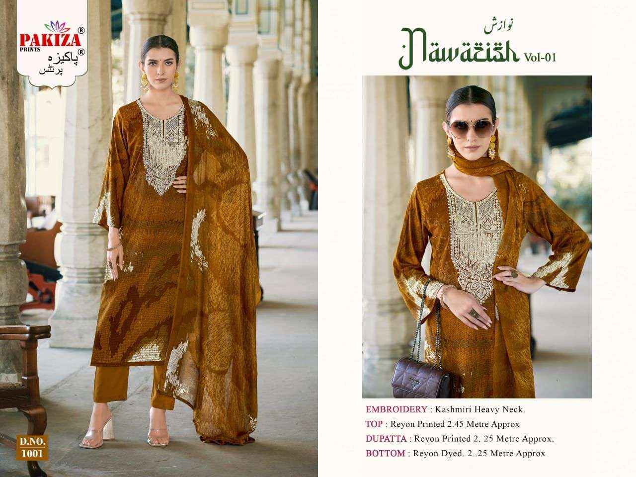 Pakiza Prints Nawazish Vol 1 Fancy Rayon Dress Material ( 4 Pcs Catalogue )
