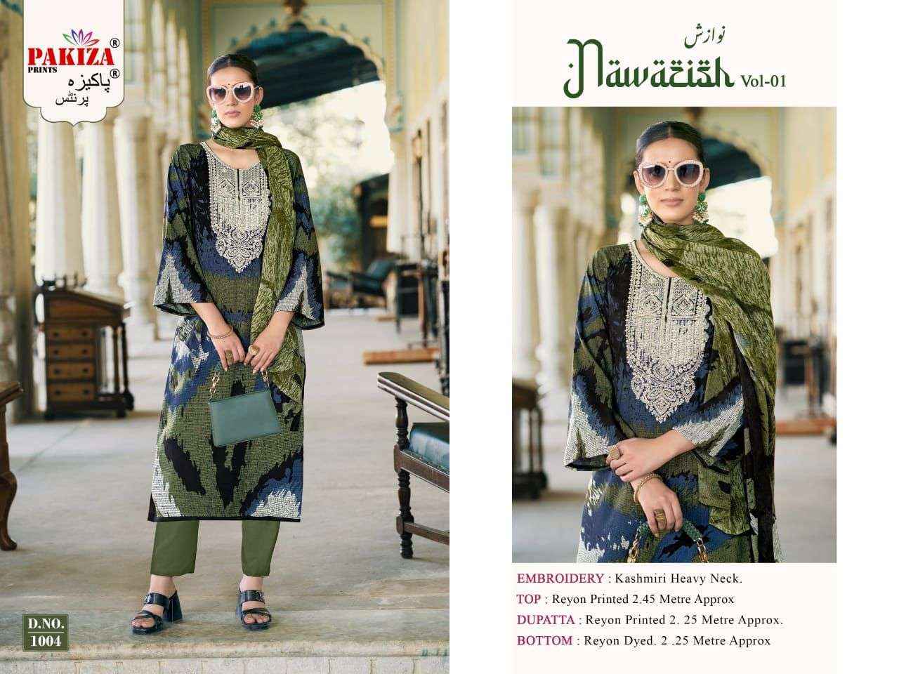 Pakiza Prints Nawazish Vol 1 Fancy Rayon Dress Material ( 4 Pcs Catalogue )