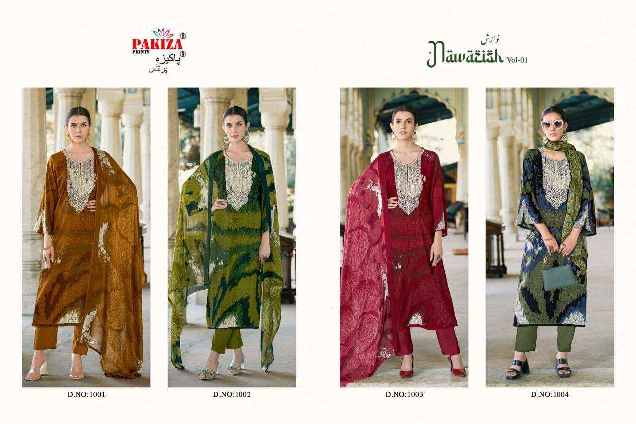 Pakiza Prints Nawazish Vol 1 Fancy Rayon Dress Material ( 4 Pcs Catalogue )