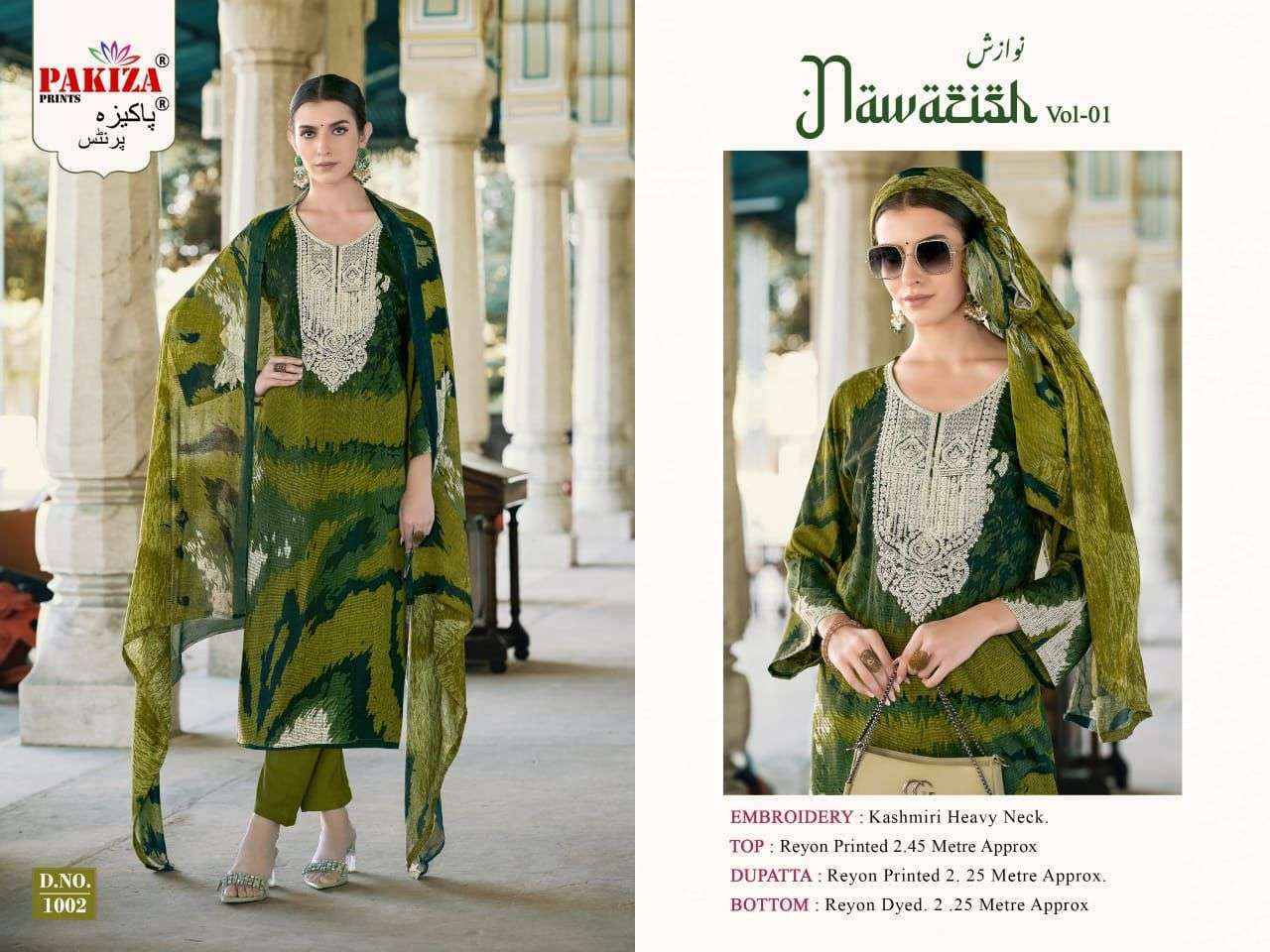 Pakiza Prints Nawazish Vol 1 Fancy Rayon Dress Material ( 4 Pcs Catalogue )