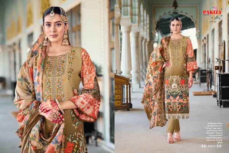 Pakiza Prints Nazakat Vol 56 Kashmiri Lawn Pakistani Suits ( 10 Pcs Catalogue )