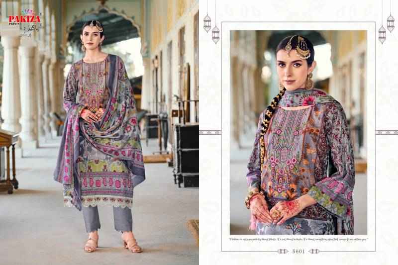 Pakiza Prints Nazakat Vol 56 Kashmiri Lawn Pakistani Suits ( 10 Pcs Catalogue )