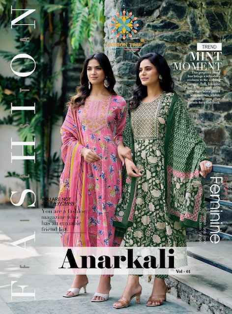 Passion Tree Anarkali Vol 1 Cotton Kurti Combo Set Wholesale Rate ( 8 Pcs Catalog )