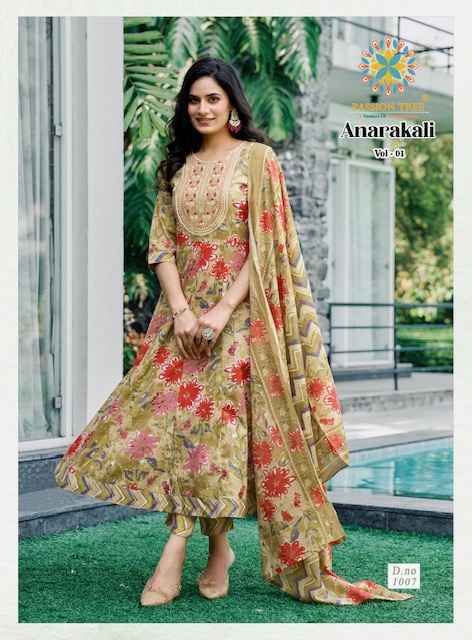 Passion Tree Anarkali Vol 1 Cotton Kurti Combo Set Wholesale Rate ( 8 Pcs Catalog )