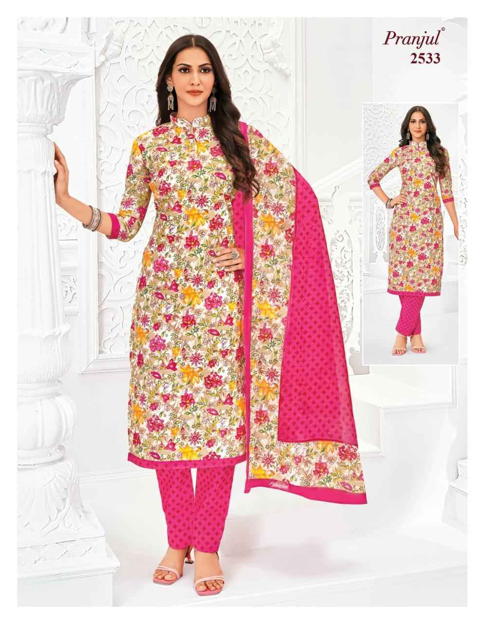Pranjul Fashion Priyanka Vol 25 Pure Cotton Unstitched Dress Material ( 36 pcs Catalogue )