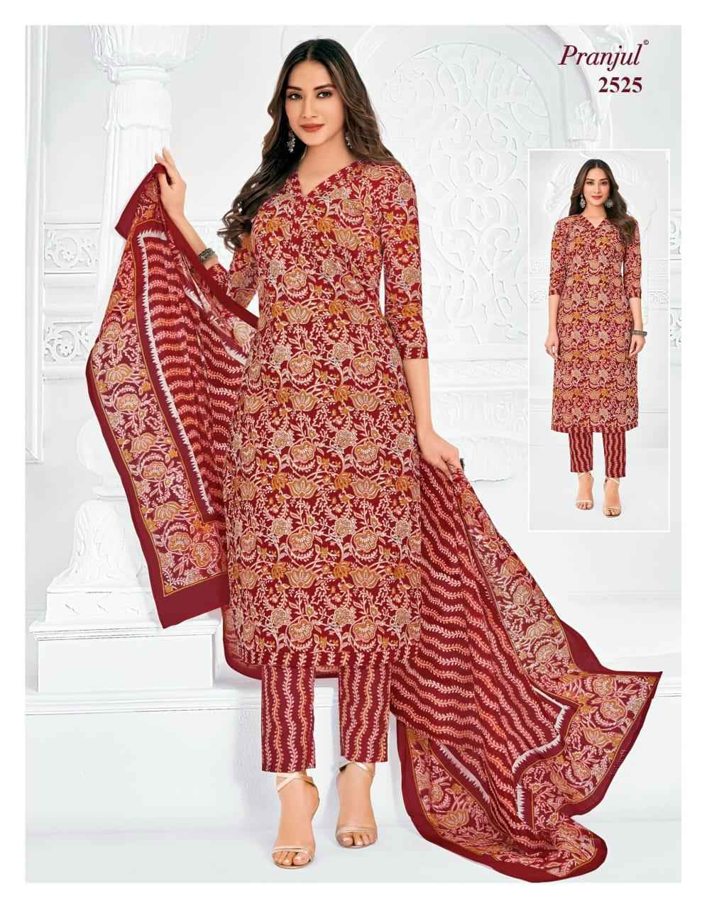 Pranjul Priyanka Vol 25 Readymade Cotton Salwar Suits ( 30 pcs Catalogue )