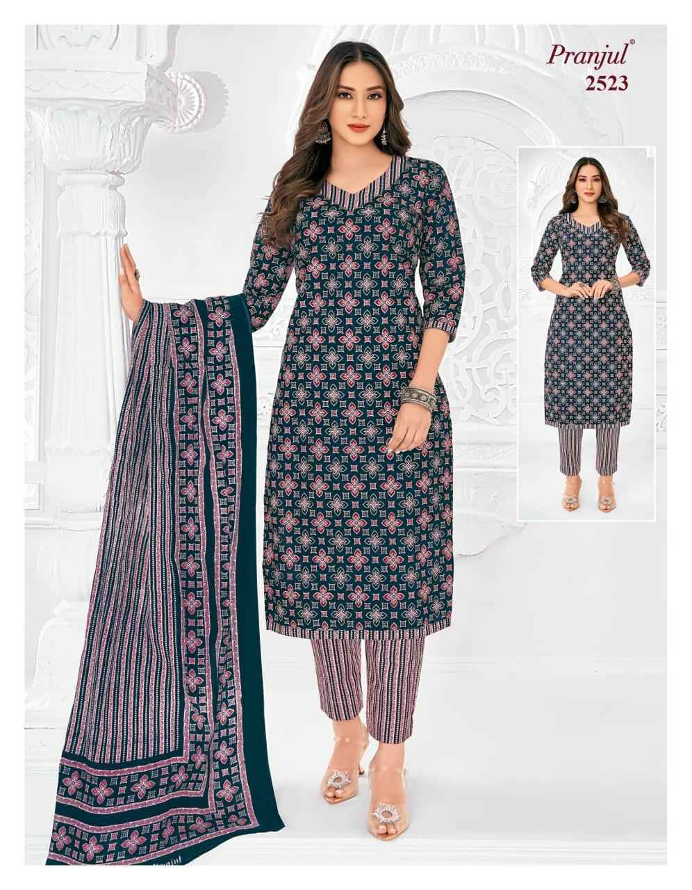 Pranjul Priyanka Vol 25 Readymade Cotton Salwar Suits ( 30 pcs Catalogue )