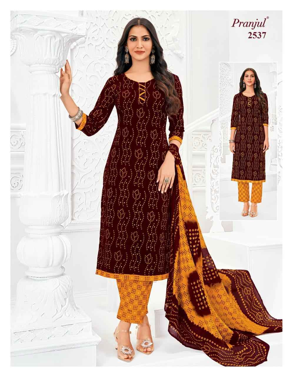 Pranjul Priyanka Vol 25 Readymade Cotton Salwar Suits ( 30 pcs Catalogue )
