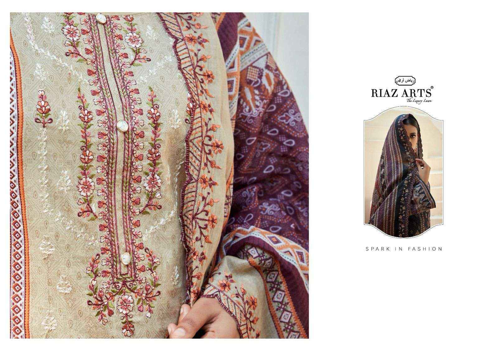Riaz Arts Bin Saeed Vol 6 Pure Cotton Salwar Suits ( 8 Pcs Catalogue )
