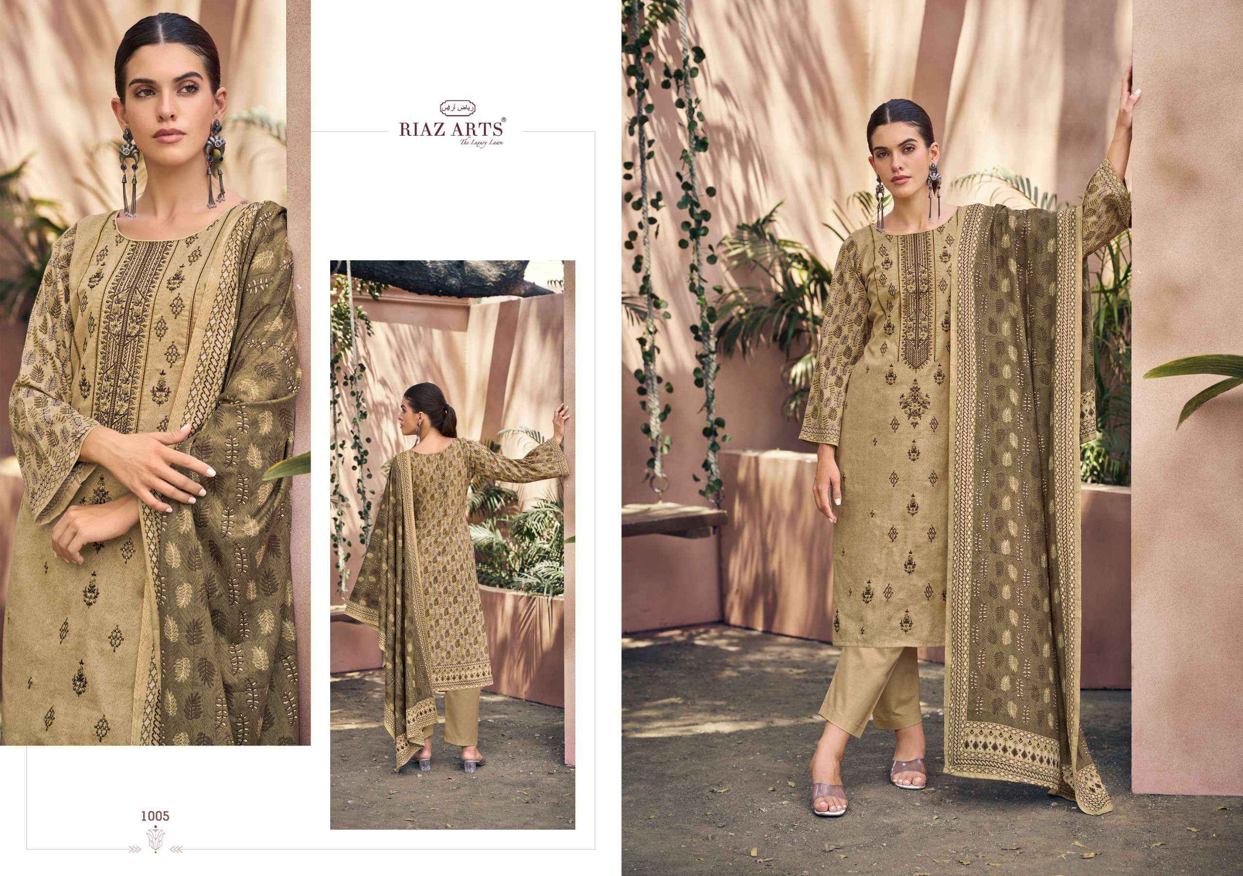 RIAZ ARTS ELAN VOL 3 LAWN COTTON DRESS MATERIAL ( 6 PCS CATALOGUE )