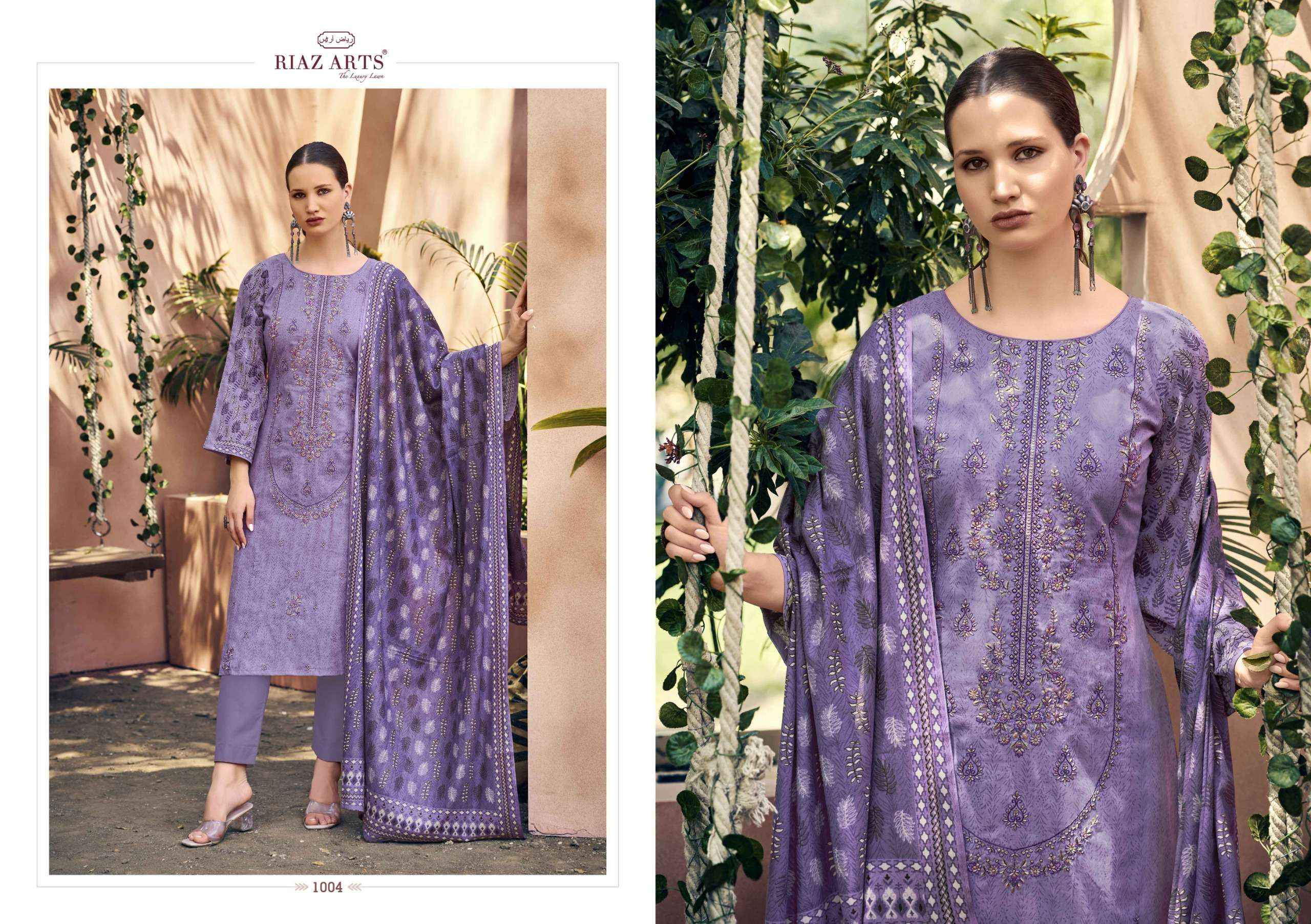 RIAZ ARTS ELAN VOL 3 LAWN COTTON DRESS MATERIAL ( 6 PCS CATALOGUE )
