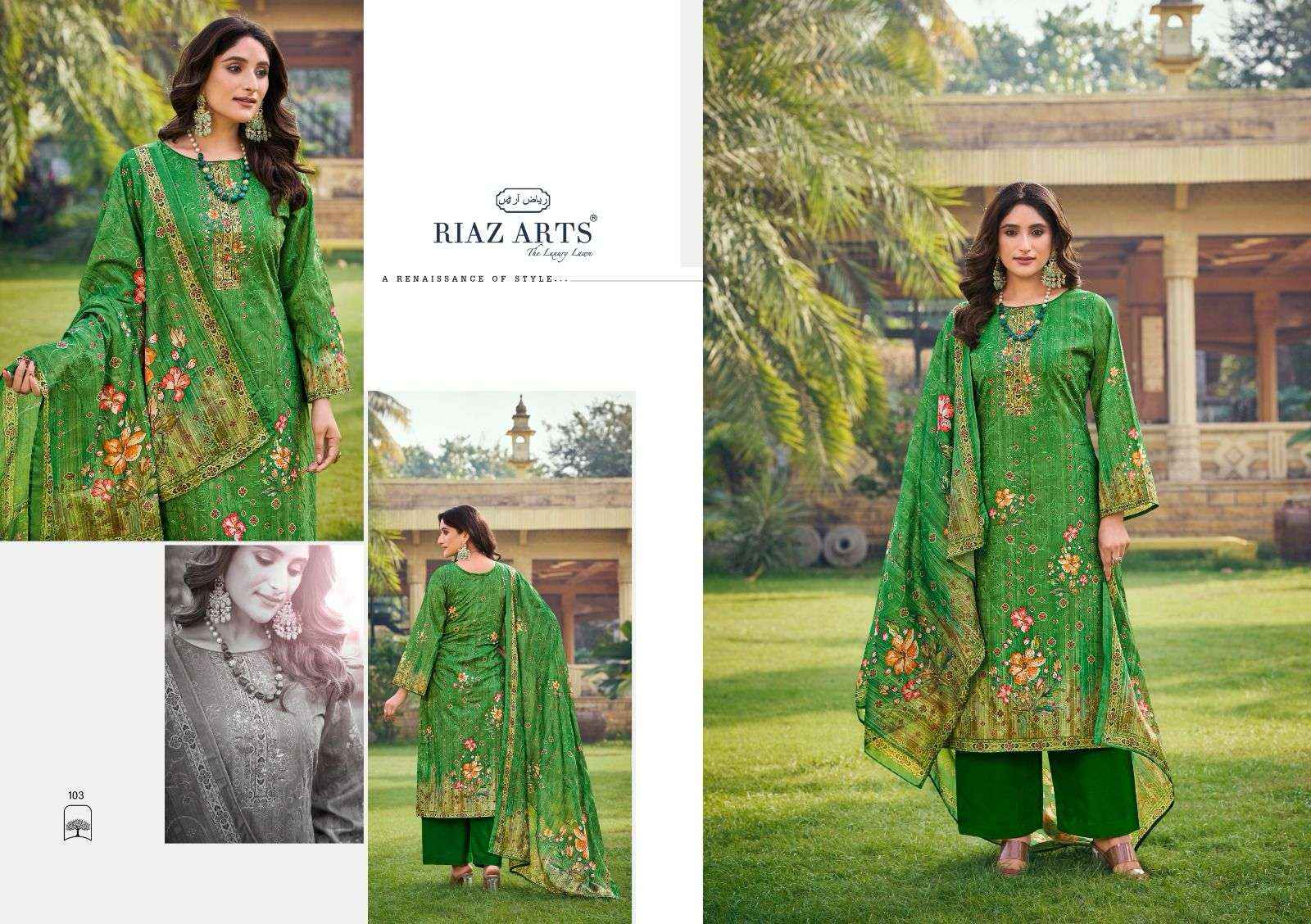 Riaz Arts Ishq Sufiyana Cotton Dress Material New Catalog ( 4 Pcs Catalogue )