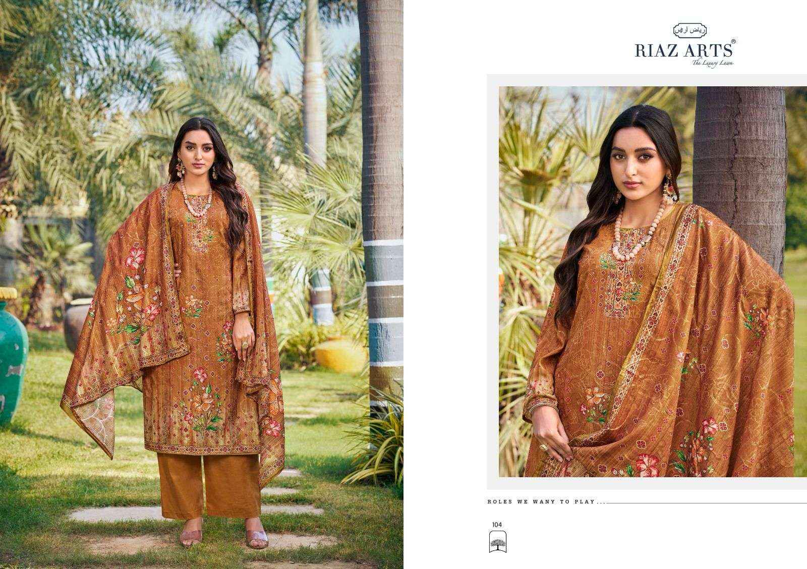 Riaz Arts Ishq Sufiyana Cotton Dress Material New Catalog ( 4 Pcs Catalogue )