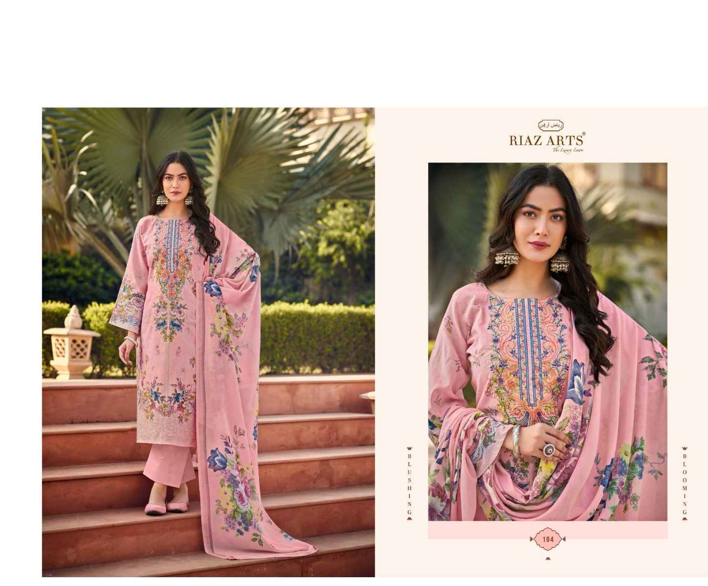 Riaz Arts Musafir Vol 22 Lawn Cotton Pakistani Suits ( 6 pcs Catalogue )