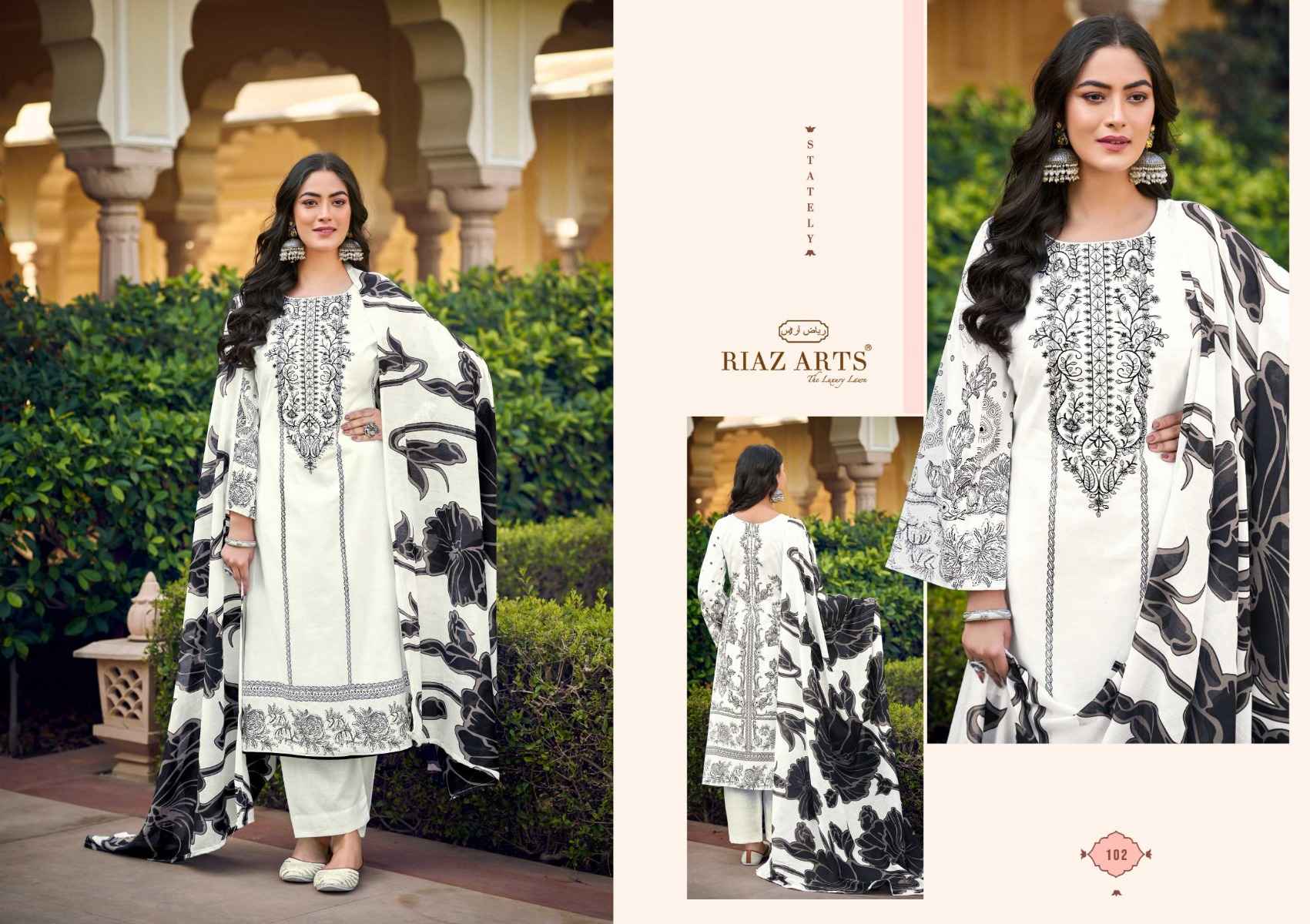 Riaz Arts Musafir Vol 22 Lawn Cotton Pakistani Suits ( 6 pcs Catalogue )