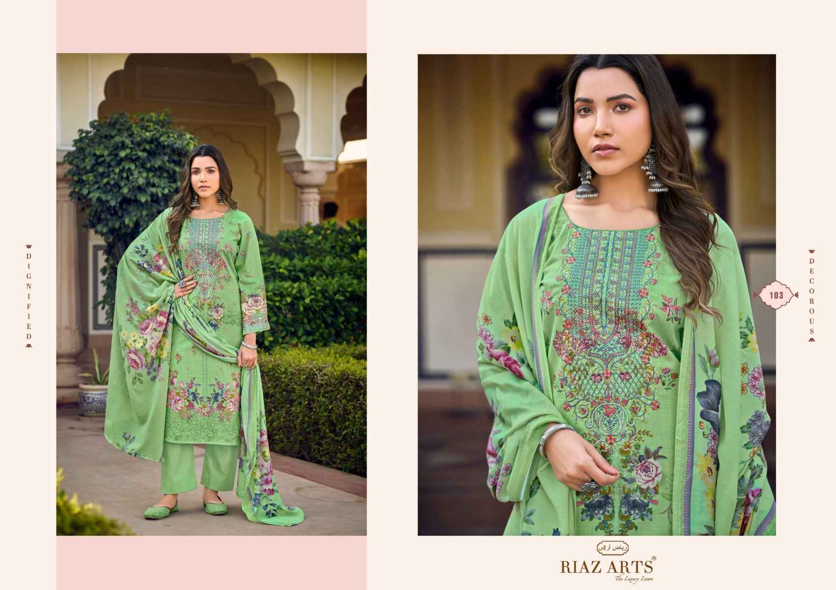 Riaz Arts Musafir Vol 22 Lawn Cotton Pakistani Suits ( 6 pcs Catalogue )