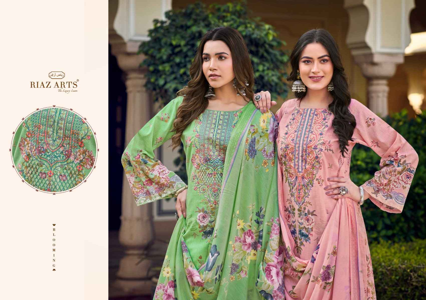 Riaz Arts Musafir Vol 22 Lawn Cotton Pakistani Suits ( 6 pcs Catalogue )