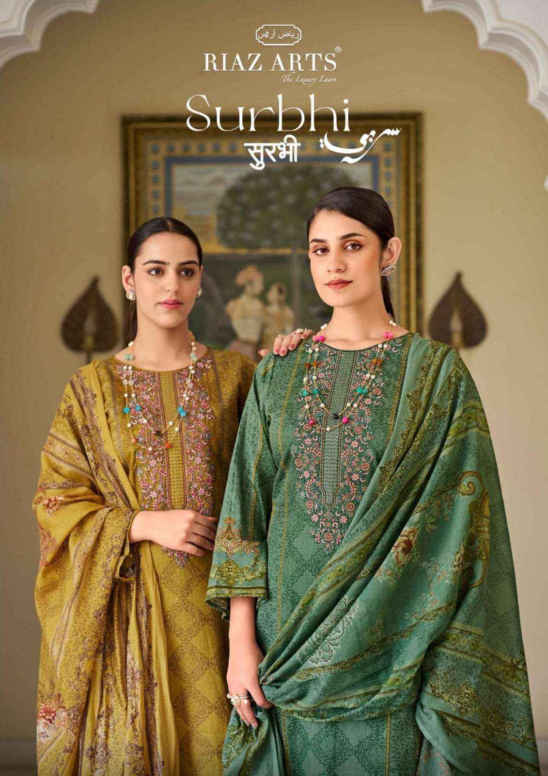 Riaz Arts Surbhi Pure Karachi Lawn Salwar Kameez Wholesale Price ( 4 Pcs Catalogue )
