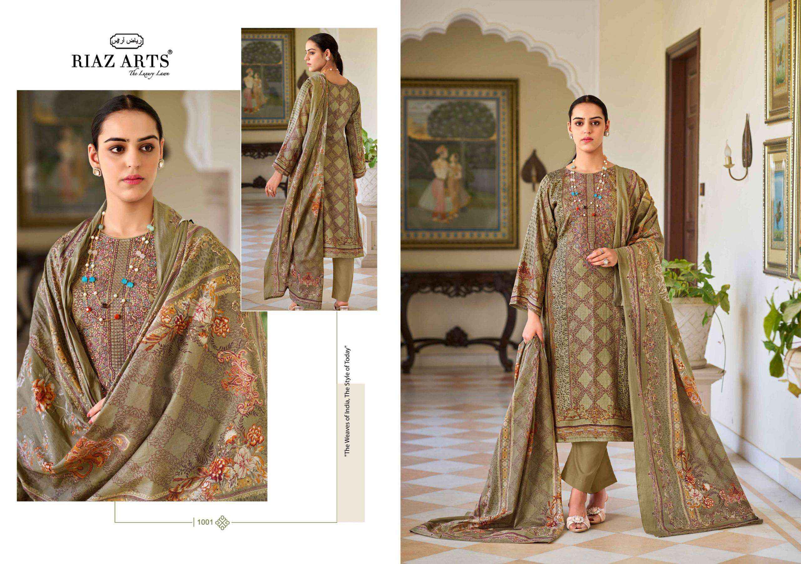 Riaz Arts Surbhi Pure Karachi Lawn Salwar Kameez Wholesale Price ( 4 Pcs Catalogue )