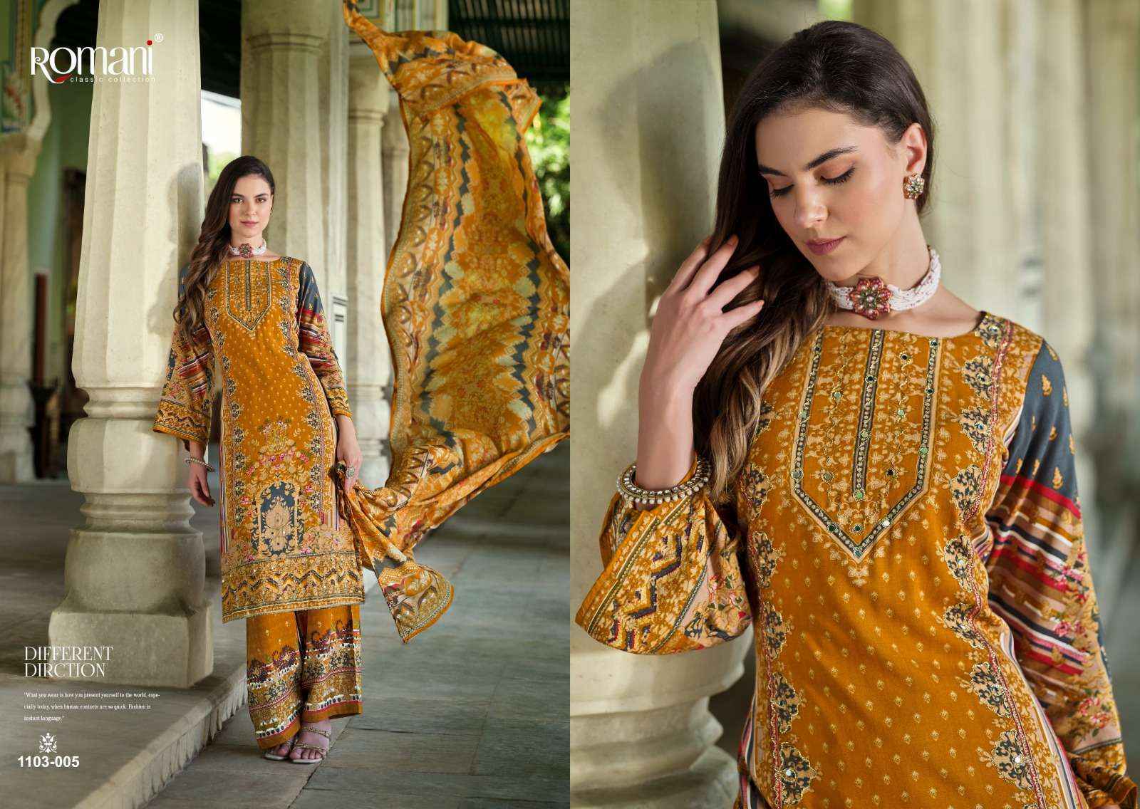 Romani Mahira Cotton Dress Material Wholesale Price ( 8 pcs Catalogue )