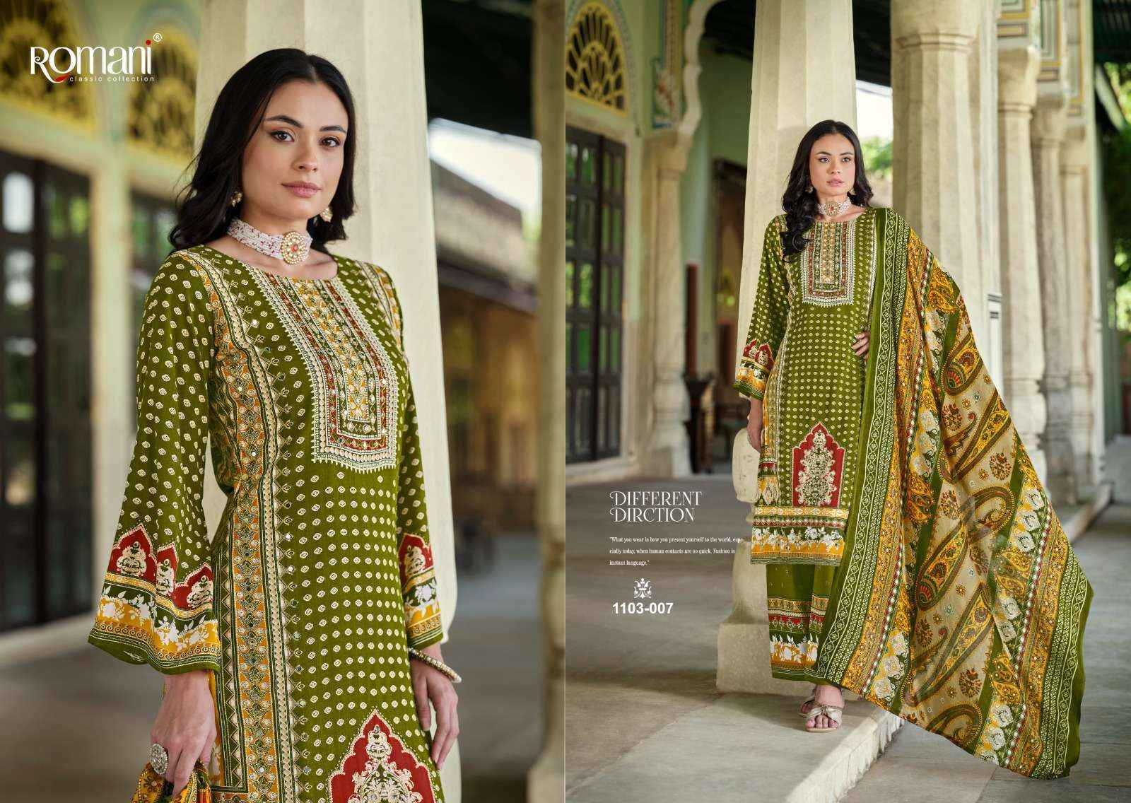 Romani Mahira Cotton Dress Material Wholesale Price ( 8 pcs Catalogue )