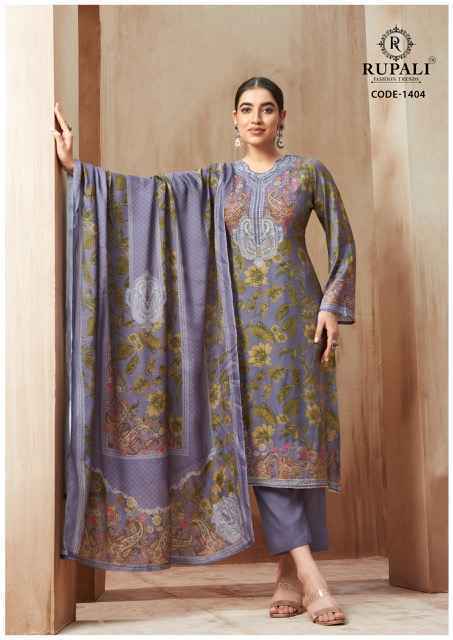 Rupali Fashion Gulnaaz Musline Salwar Kameez Wholesale Rate (4 pcs Catalogue)