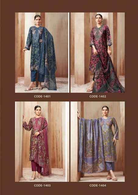 Rupali Fashion Gulnaaz Musline Salwar Kameez Wholesale Rate (4 pcs Catalogue)