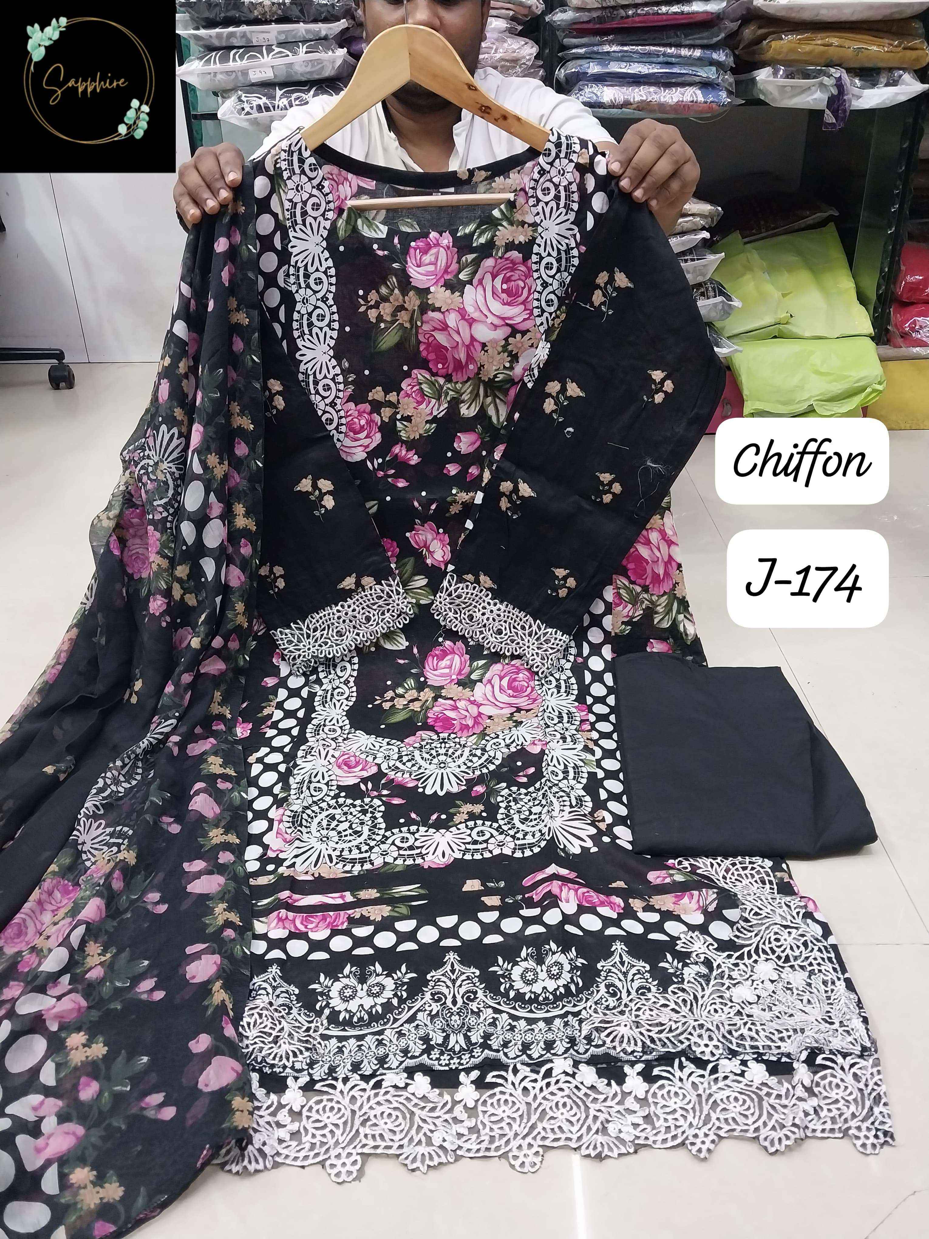 SAPPHIRE JAZMIN VOL 174 LAWN COTTON DESIGNER PAKISTANI SUIT ( 6 PCS CATALOGUE )