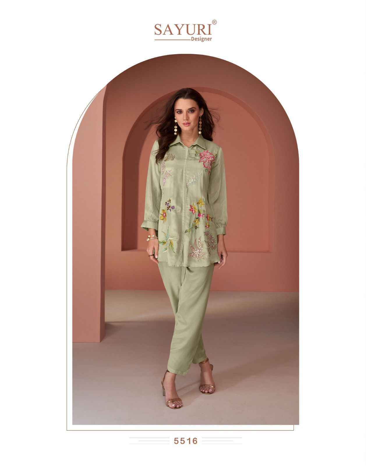 Sayuri Designer Pearl Silk Readymade Co Ord Set Wholesale Rate ( 5 Pcs Catalog )