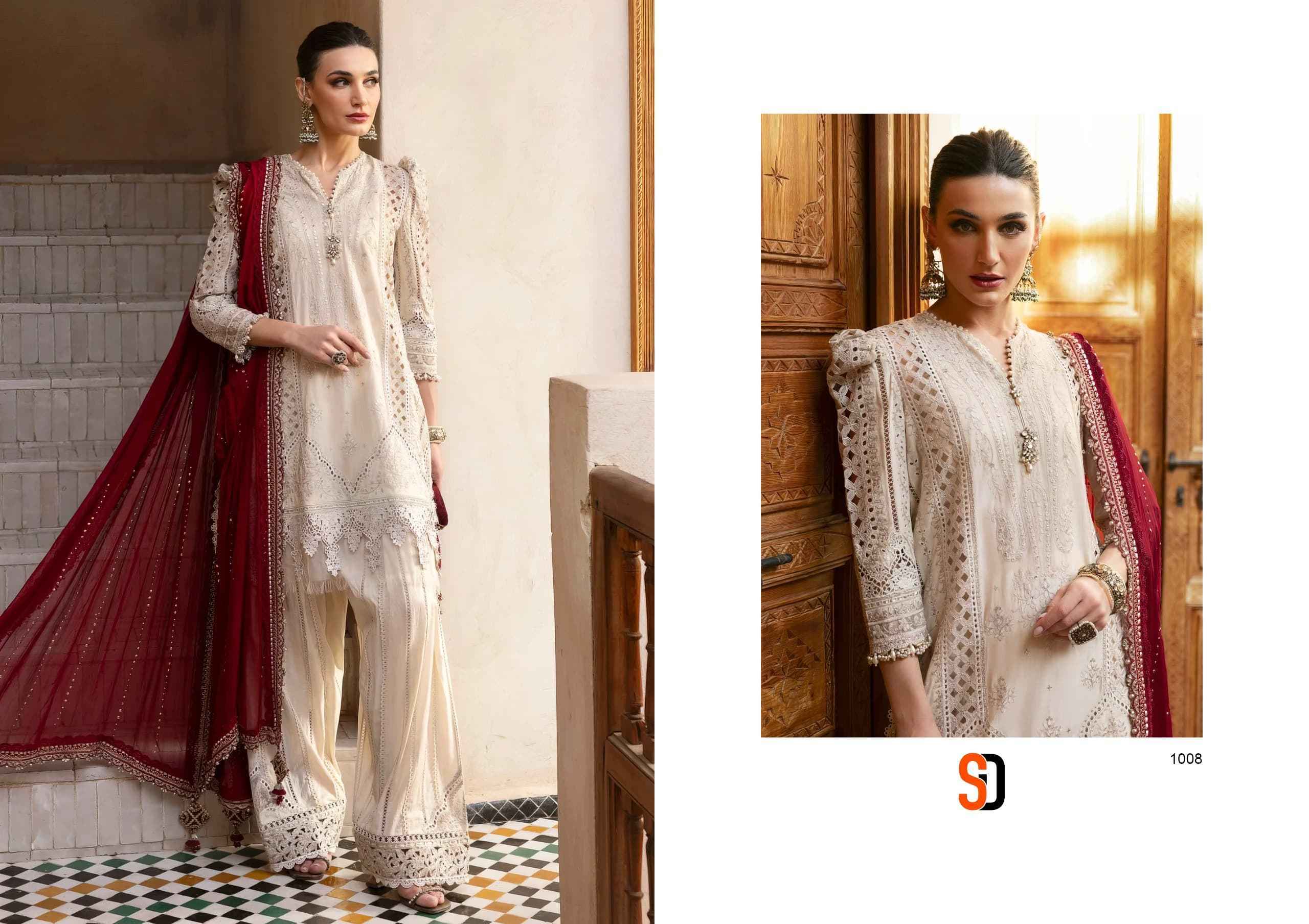 Shraddha Designer Maria-B Lawn Cotton Pakistani Suits ( 8 pcs Catalogue )