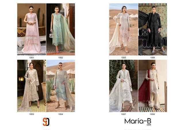 Shraddha Designer Maria-B Lawn Cotton Pakistani Suits ( 8 pcs Catalogue )