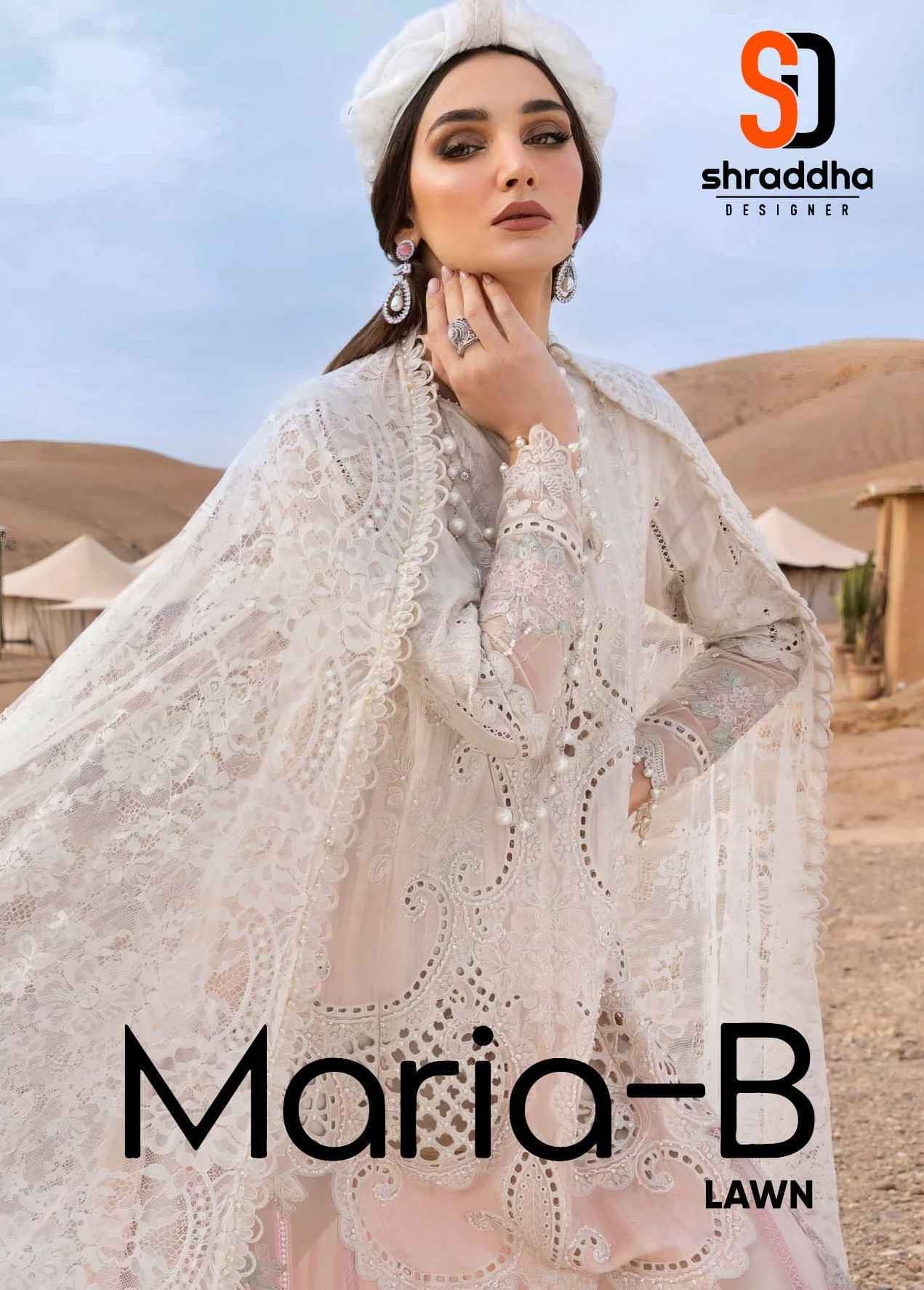 Shraddha Designer Maria-B Lawn Cotton Pakistani Suits ( 8 pcs Catalogue )
