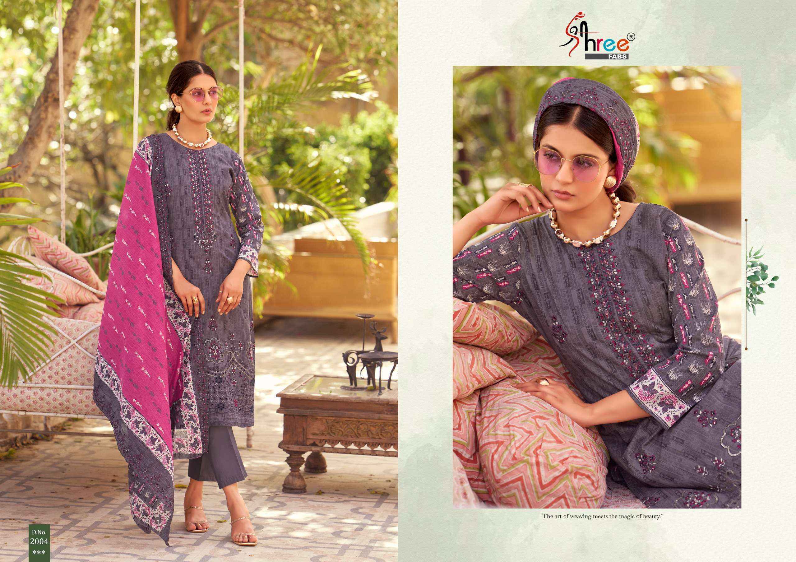 Shree Fabs Bin Saeed  Vol 20 Lawn Cotton Pakistani Suits ( 6 pcs Catalogue )