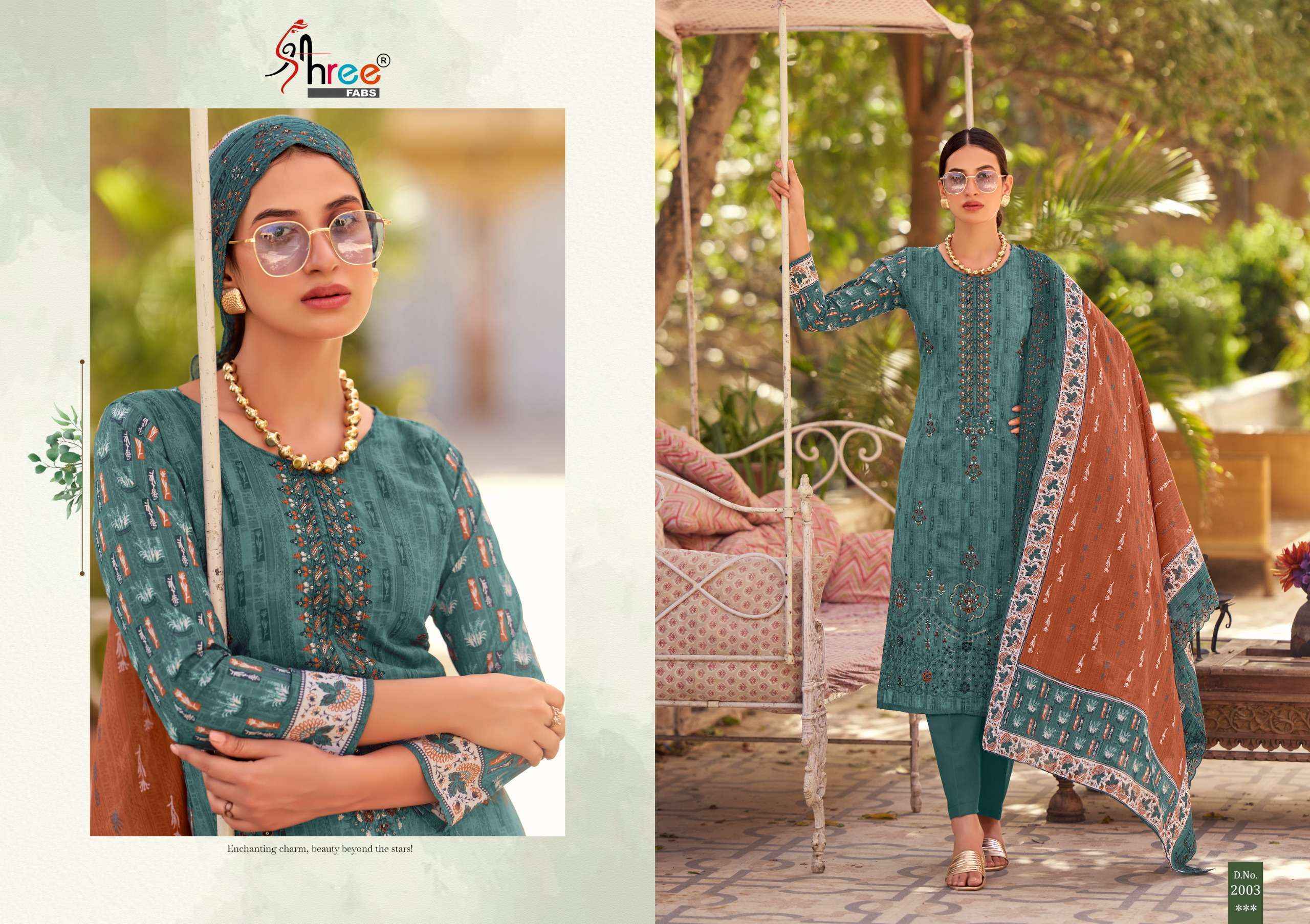 Shree Fabs Bin Saeed  Vol 20 Lawn Cotton Pakistani Suits ( 6 pcs Catalogue )