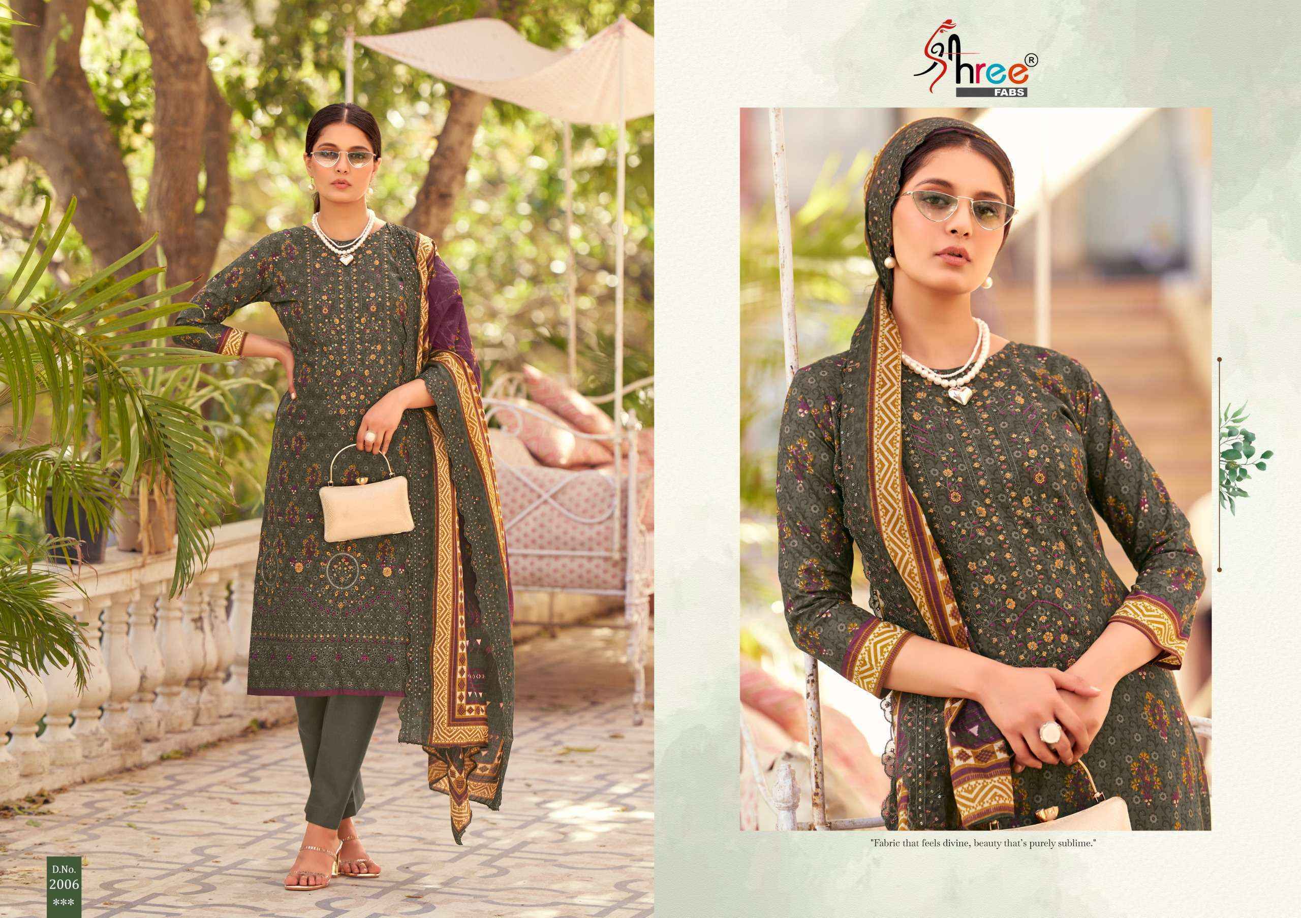 Shree Fabs Bin Saeed  Vol 20 Lawn Cotton Pakistani Suits ( 6 pcs Catalogue )