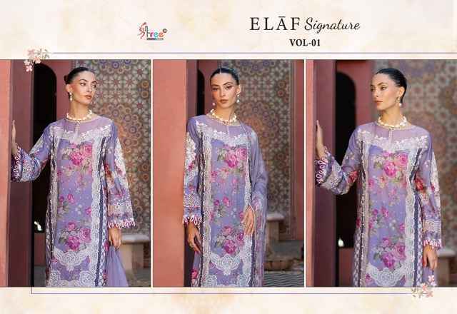 Shree Fabs Elaf Signature Vol 1 Viscouse Pakistani Suits ( 6 pcs Catalogue )
