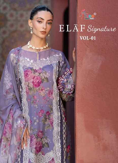 Shree Fabs Elaf Signature Vol 1 Viscouse Pakistani Suits ( 6 pcs Catalogue )