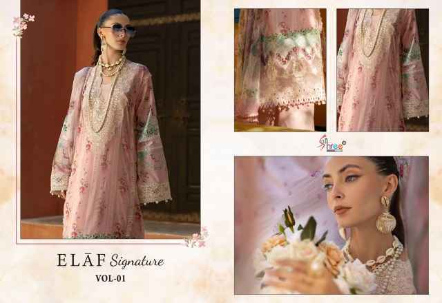 Shree Fabs Elaf Signature Vol 1 Viscouse Pakistani Suits ( 6 pcs Catalogue )