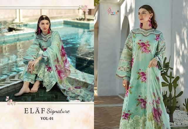 Shree Fabs Elaf Signature Vol 1 Viscouse Pakistani Suits ( 6 pcs Catalogue )