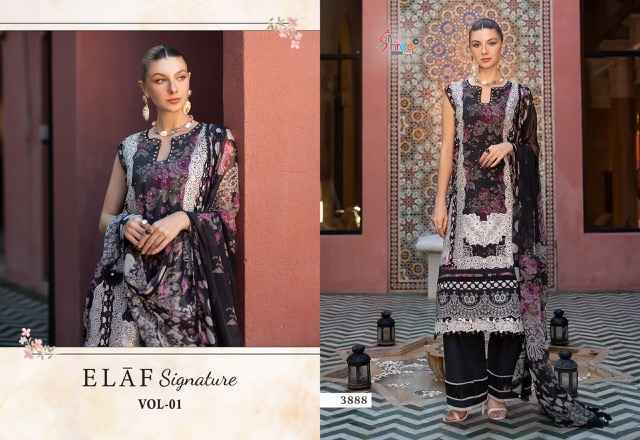 Shree Fabs Elaf Signature Vol 1 Viscouse Pakistani Suits ( 6 pcs Catalogue )