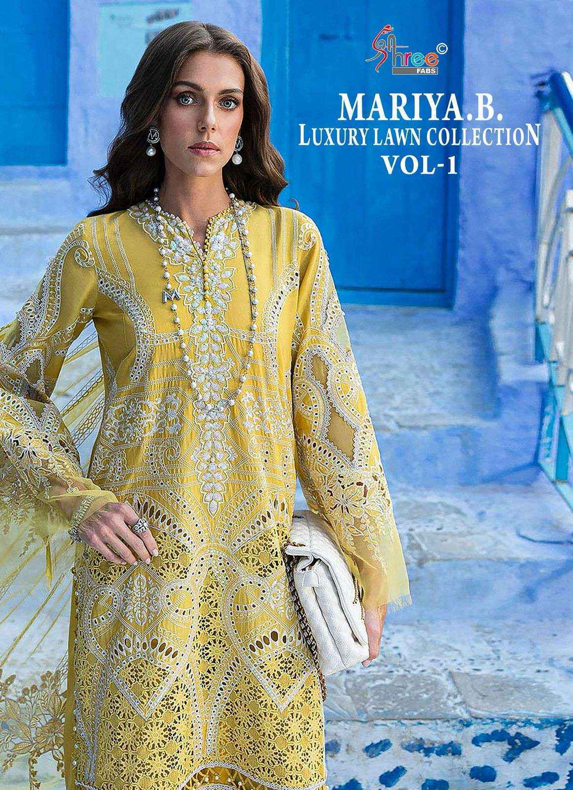 Shree Fabs Mariya B Luxury Lawn Collection Vol 1 Cotton Dress Material ( 7 pcs Catalogue )