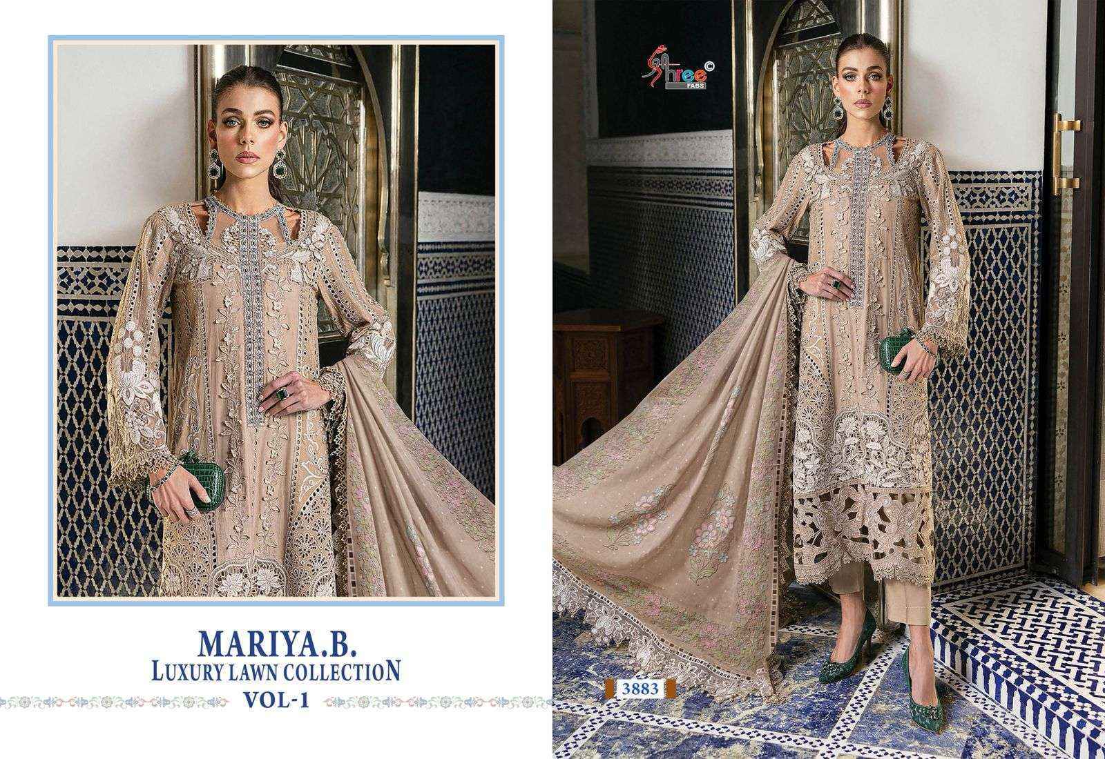 Shree Fabs Mariya B Luxury Lawn Collection Vol 1 Cotton Dress Material ( 7 pcs Catalogue )