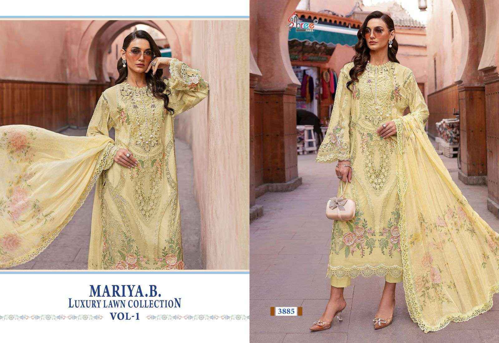 Shree Fabs Mariya B Luxury Lawn Collection Vol 1 Cotton Dress Material ( 7 pcs Catalogue )