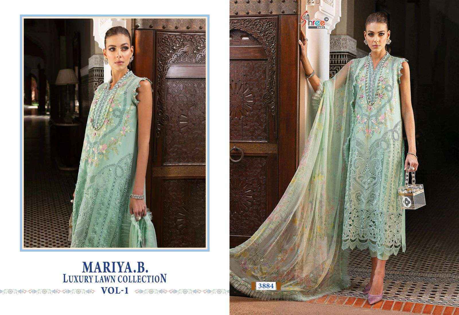 Shree Fabs Mariya B Luxury Lawn Collection Vol 1 Cotton Dress Material ( 7 pcs Catalogue )