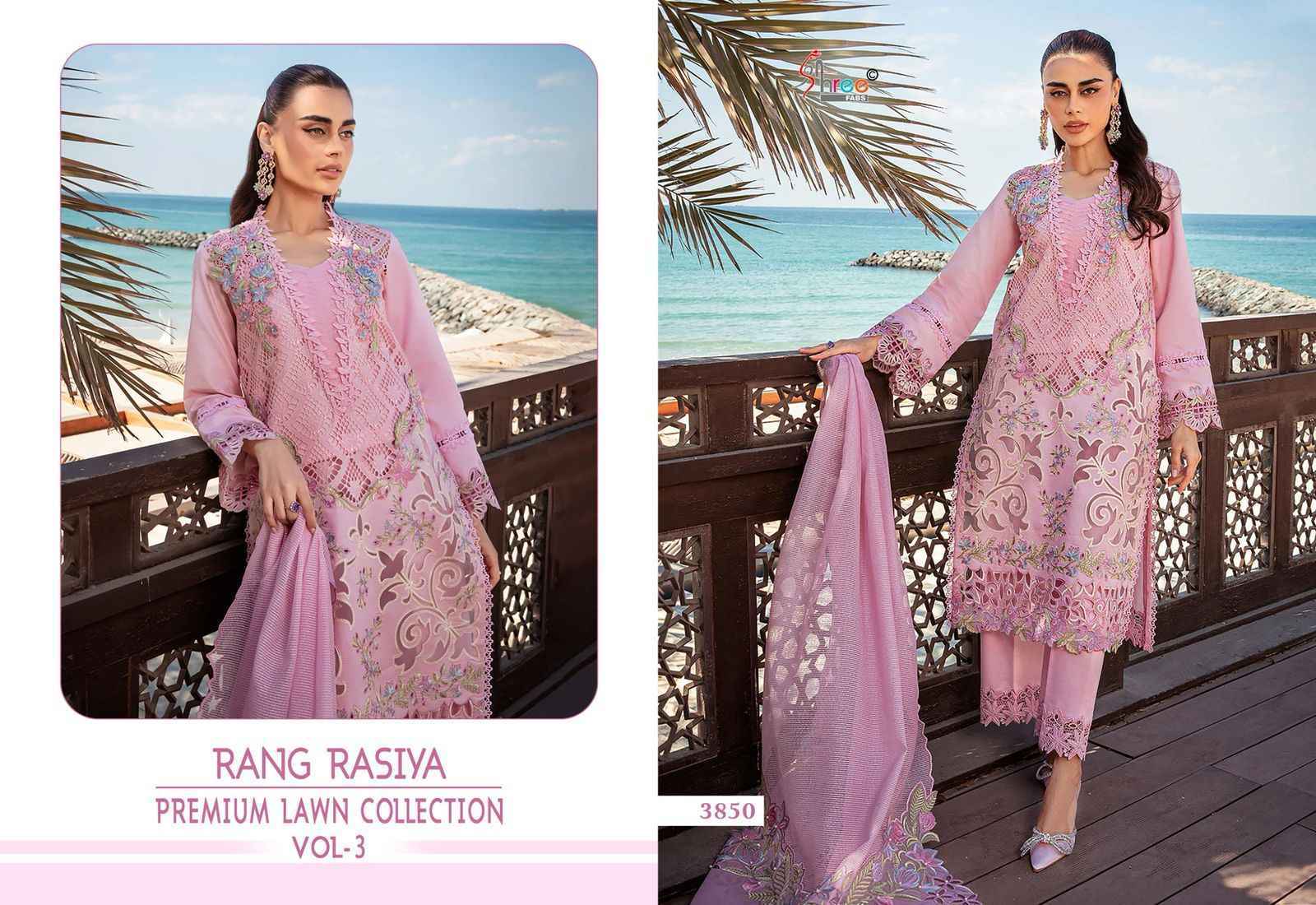 Shree Fabs Rang Rasiya Vol 3 Cotton Dress Material Wholesale Surat ( 5 pcs Catalogue )