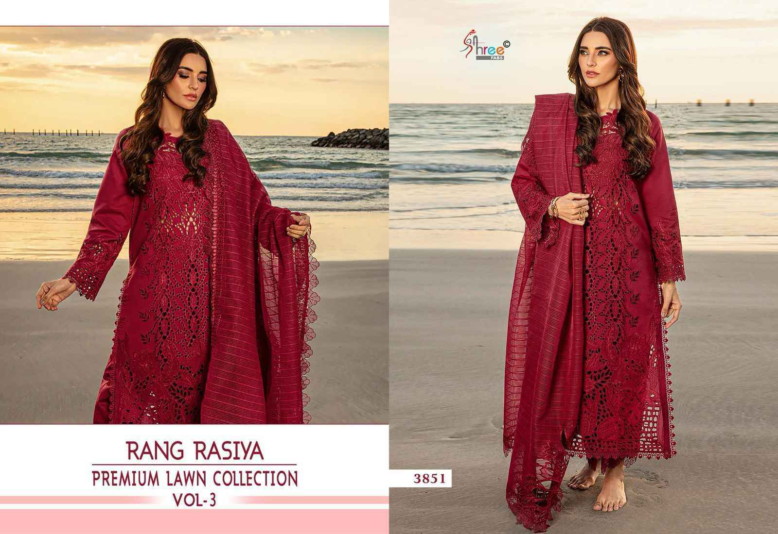 Shree Fabs Rang Rasiya Vol 3 Cotton Dress Material Wholesale Surat ( 5 pcs Catalogue )
