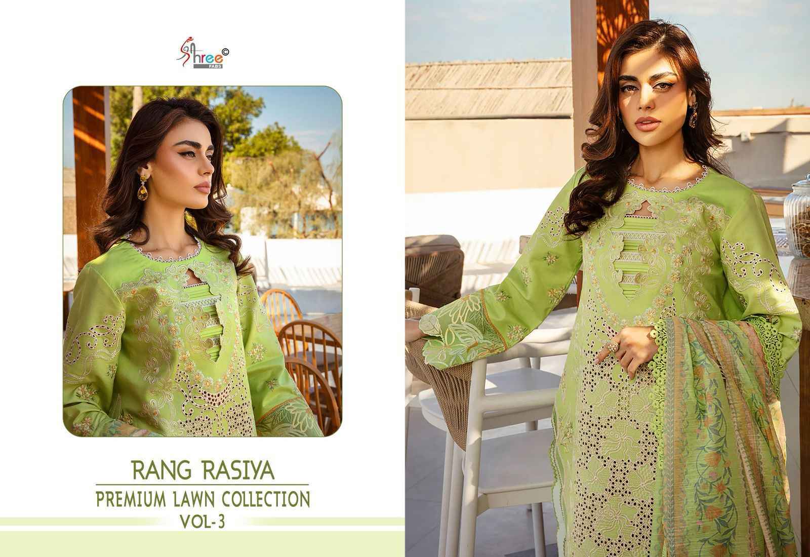 Shree Fabs Rang Rasiya Vol 3 Cotton Dress Material Wholesale Surat ( 5 pcs Catalogue )